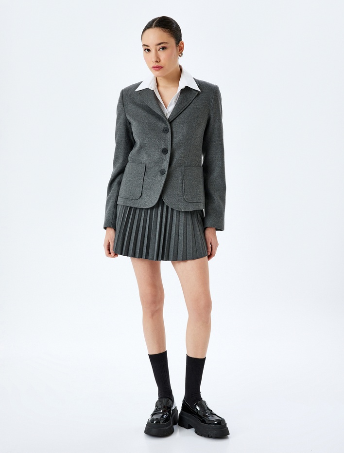  Pileli Basic Mini Etek