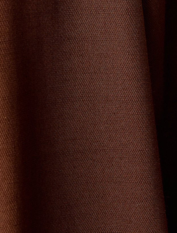 Pamuklu Cepli 3/4 Geniş Kol Oversize Kimono_5