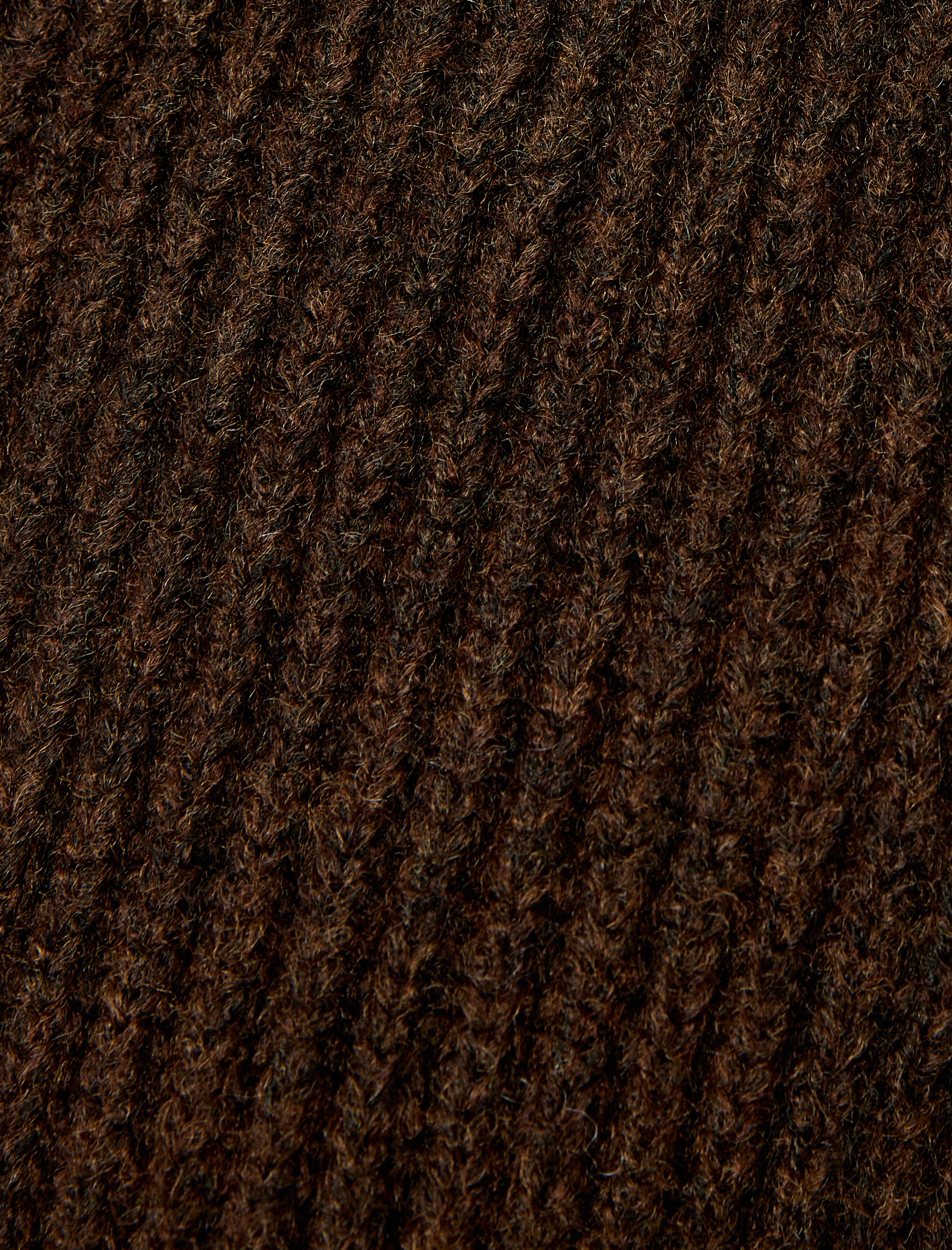   Dik Yaka Fermuarlı Uzun Kollu Triko Hırka