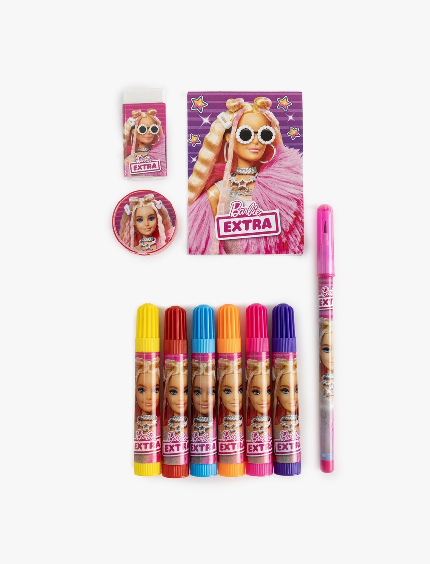  Kadın Barbie Lisanslı Kırtasiye Seti