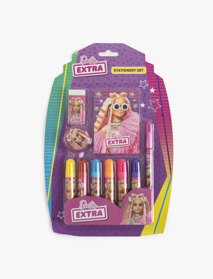  Kadın Barbie Lisanslı Kırtasiye Seti