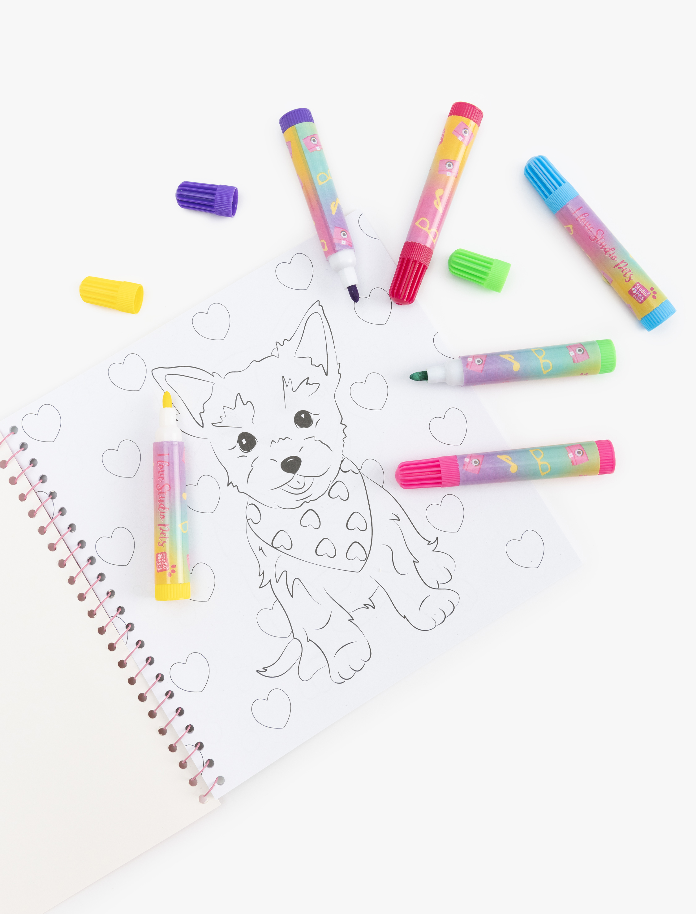  Kadın Kedi Köpek Baskılı Kırtasiye Seti