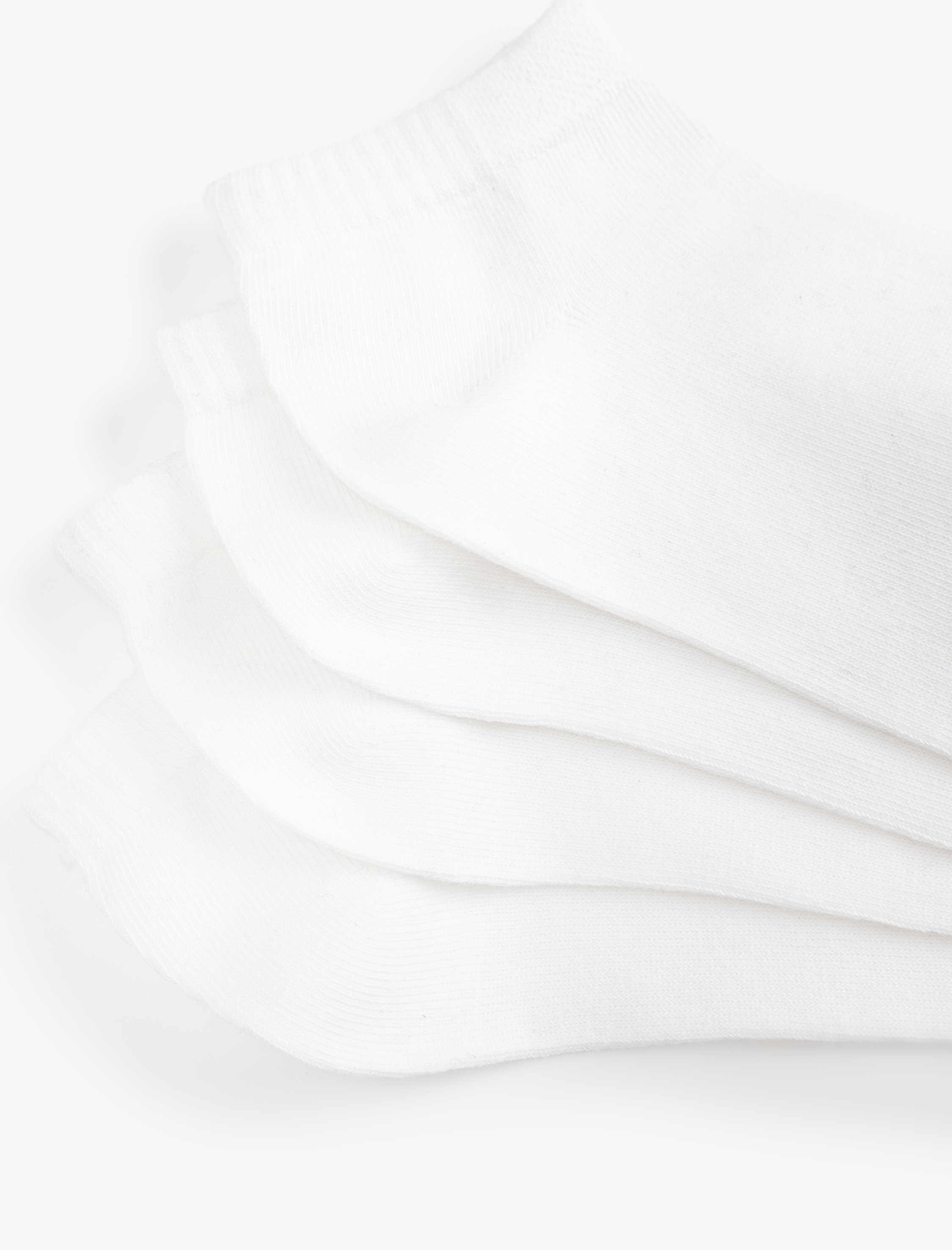  Erkek Basic Pamuk Karışımlı 4'lü Patik Çorap Seti