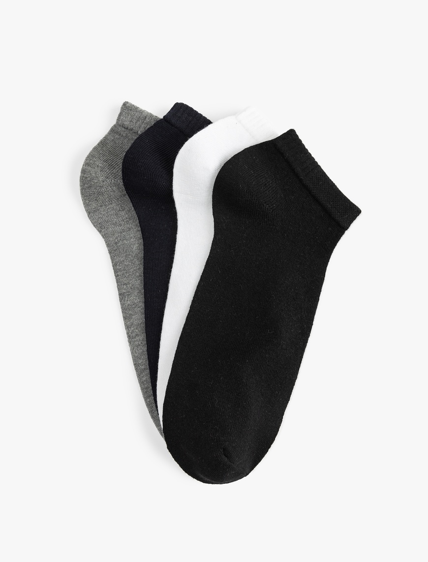  Erkek 4 Pack Bootie Socks