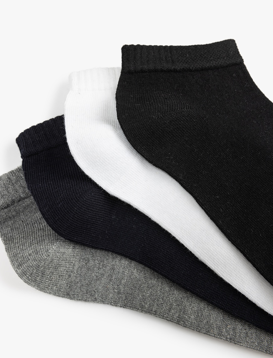  Erkek 4 Pack Bootie Socks