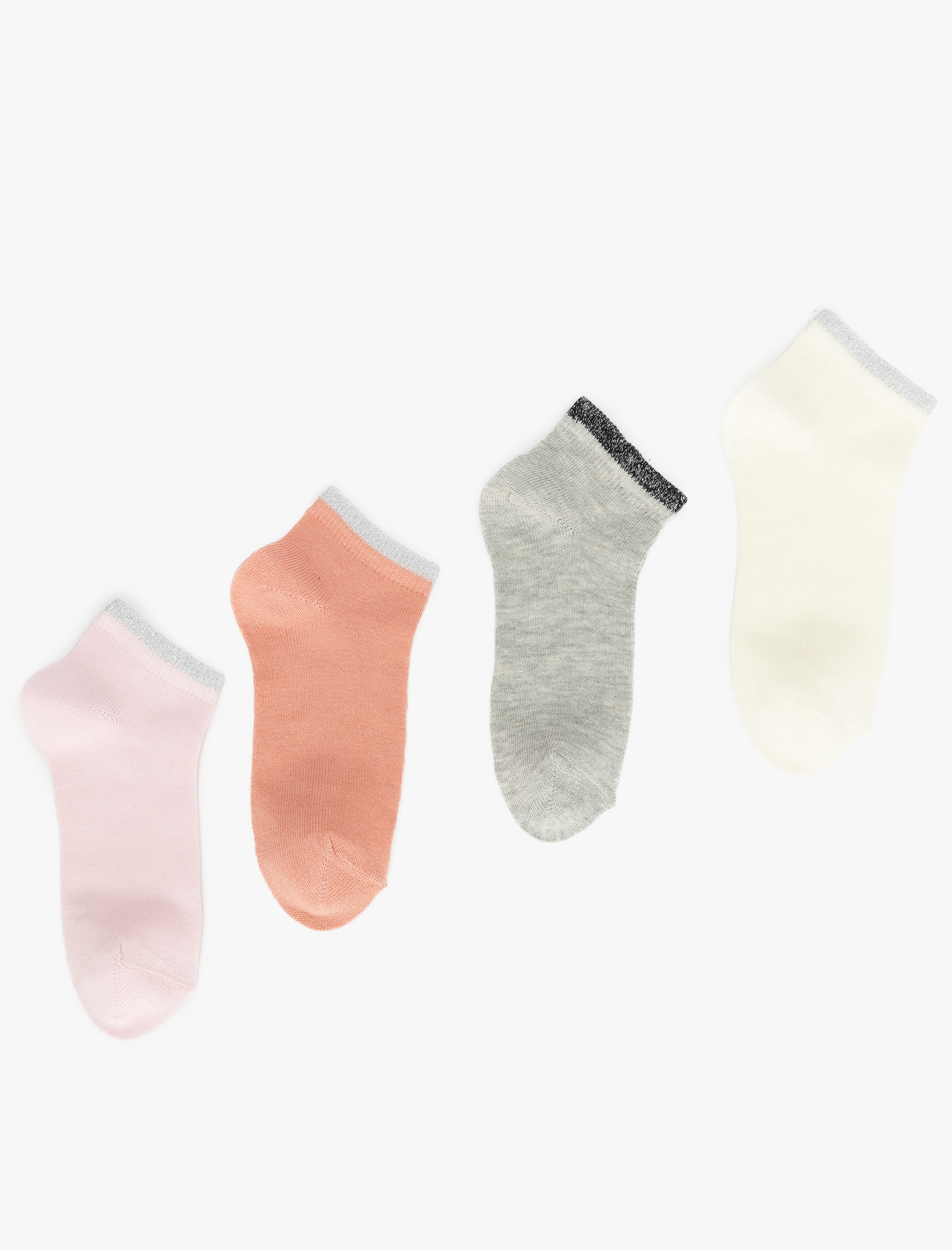  Kız Çocuk 4’lü Çok Renkli Pamuklu Çorap Seti