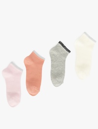 4’lü Çok Renkli Pamuklu Çorap Seti