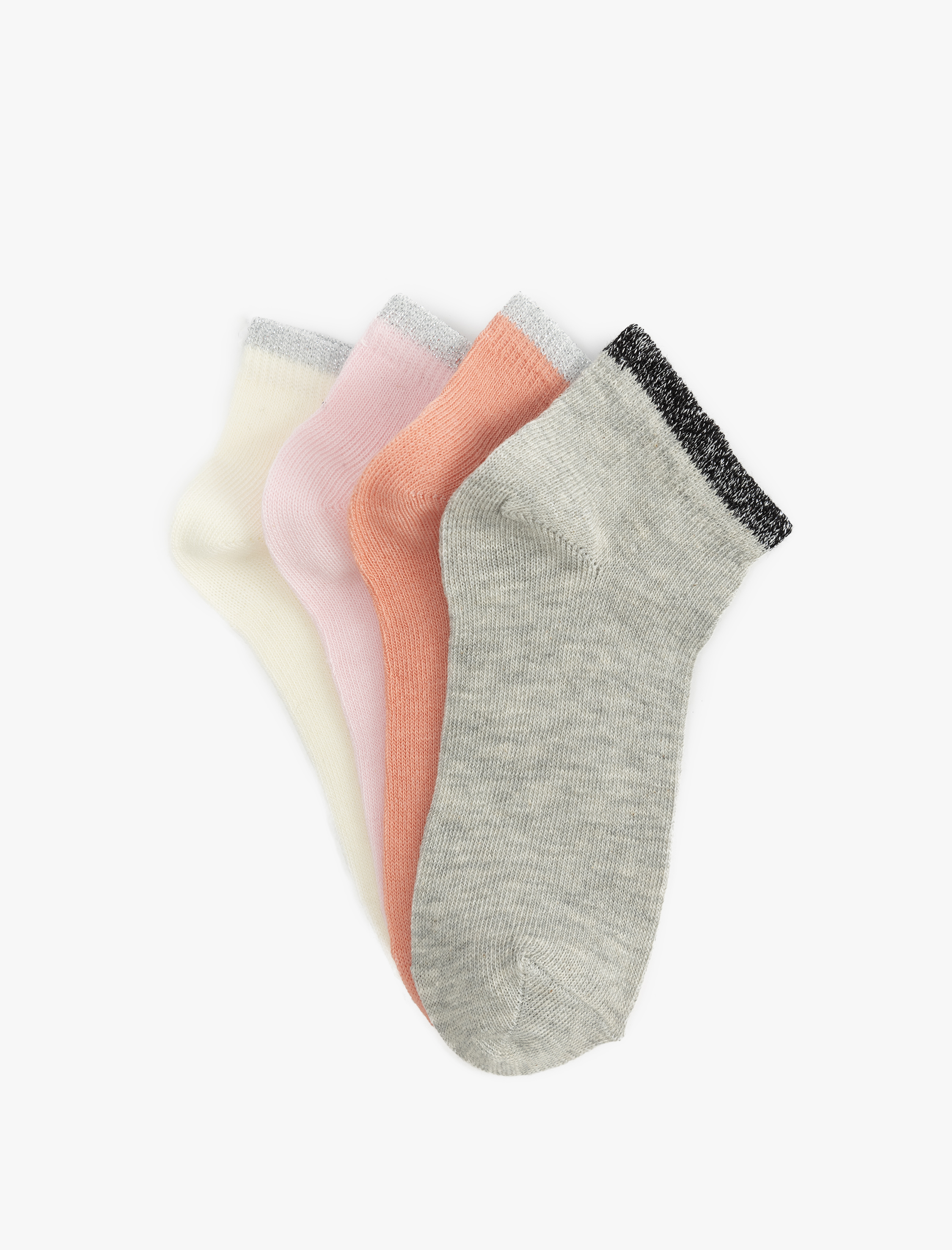  Kız Çocuk 4’lü Çok Renkli Pamuklu Çorap Seti