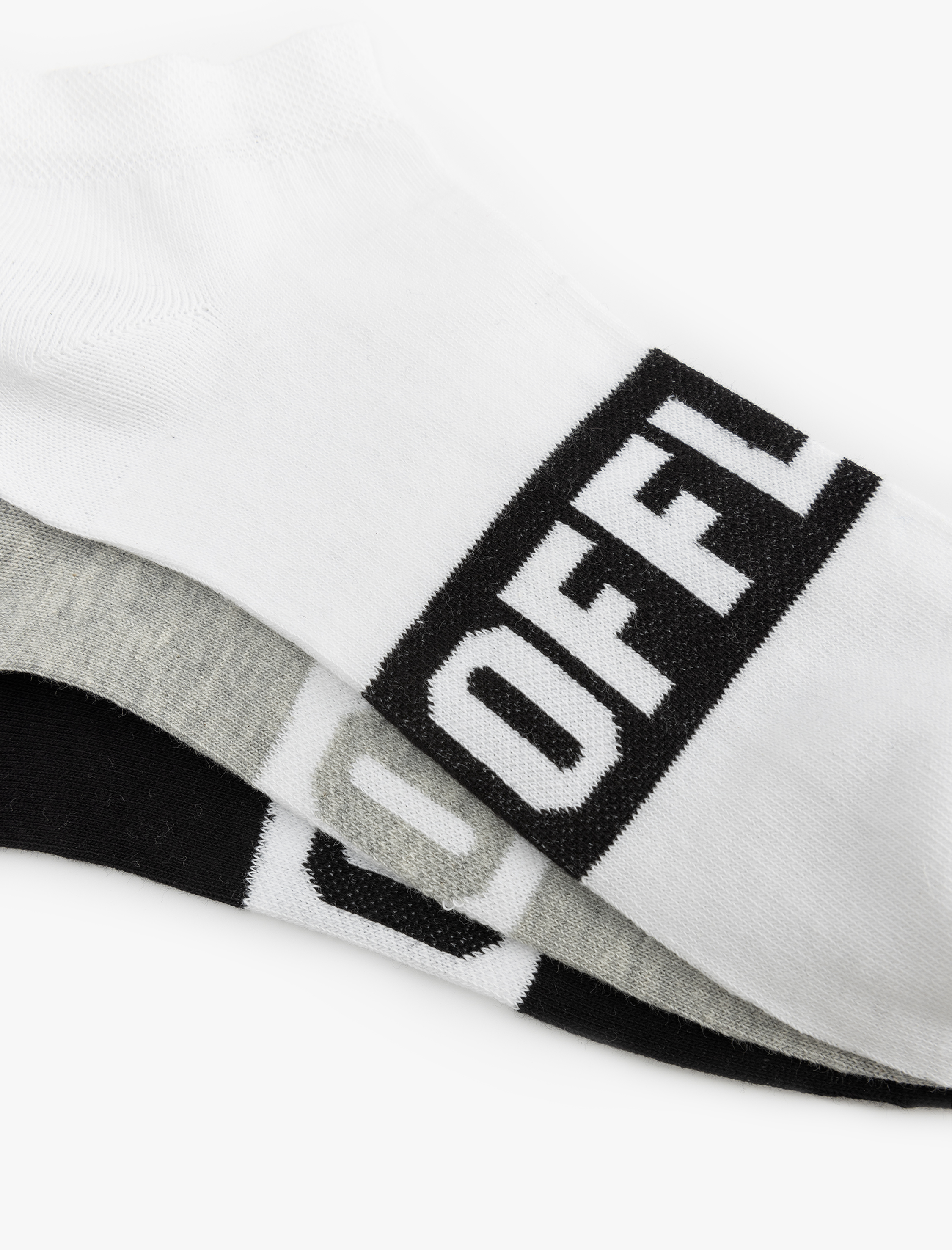  Erkek Baskılı Pamuklu 3'lü Patik Çorap Seti