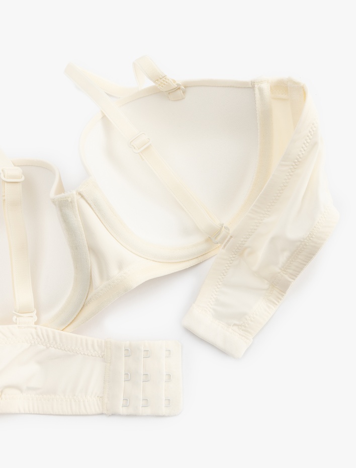  Çıkarılabilir Askılı Destekli Yarım Dolgulu Sütyen