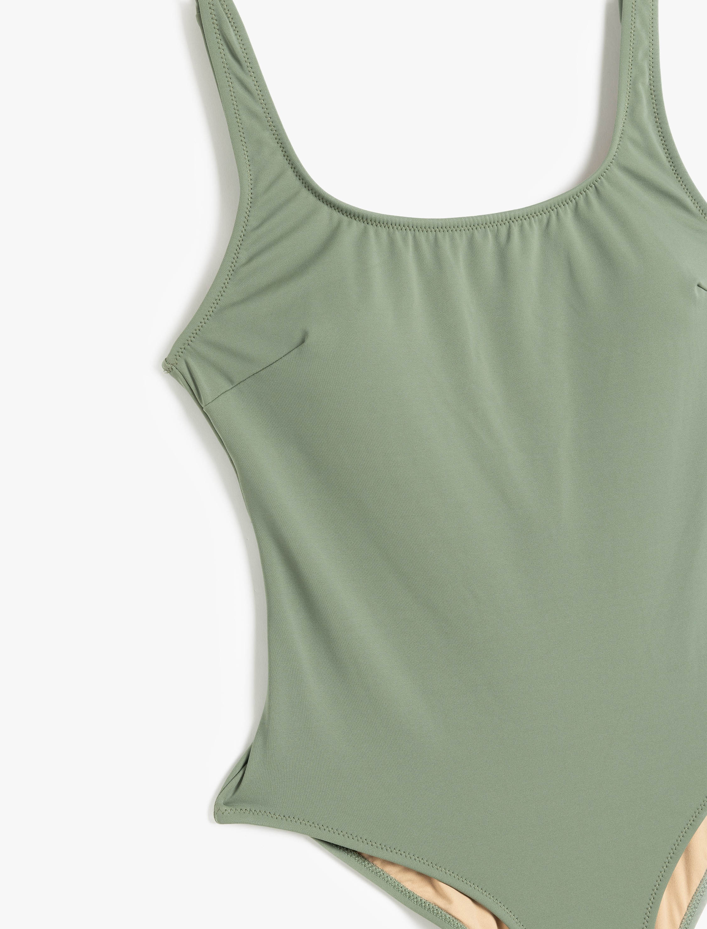   Kalın Askılı U Yaka Fit Mayo