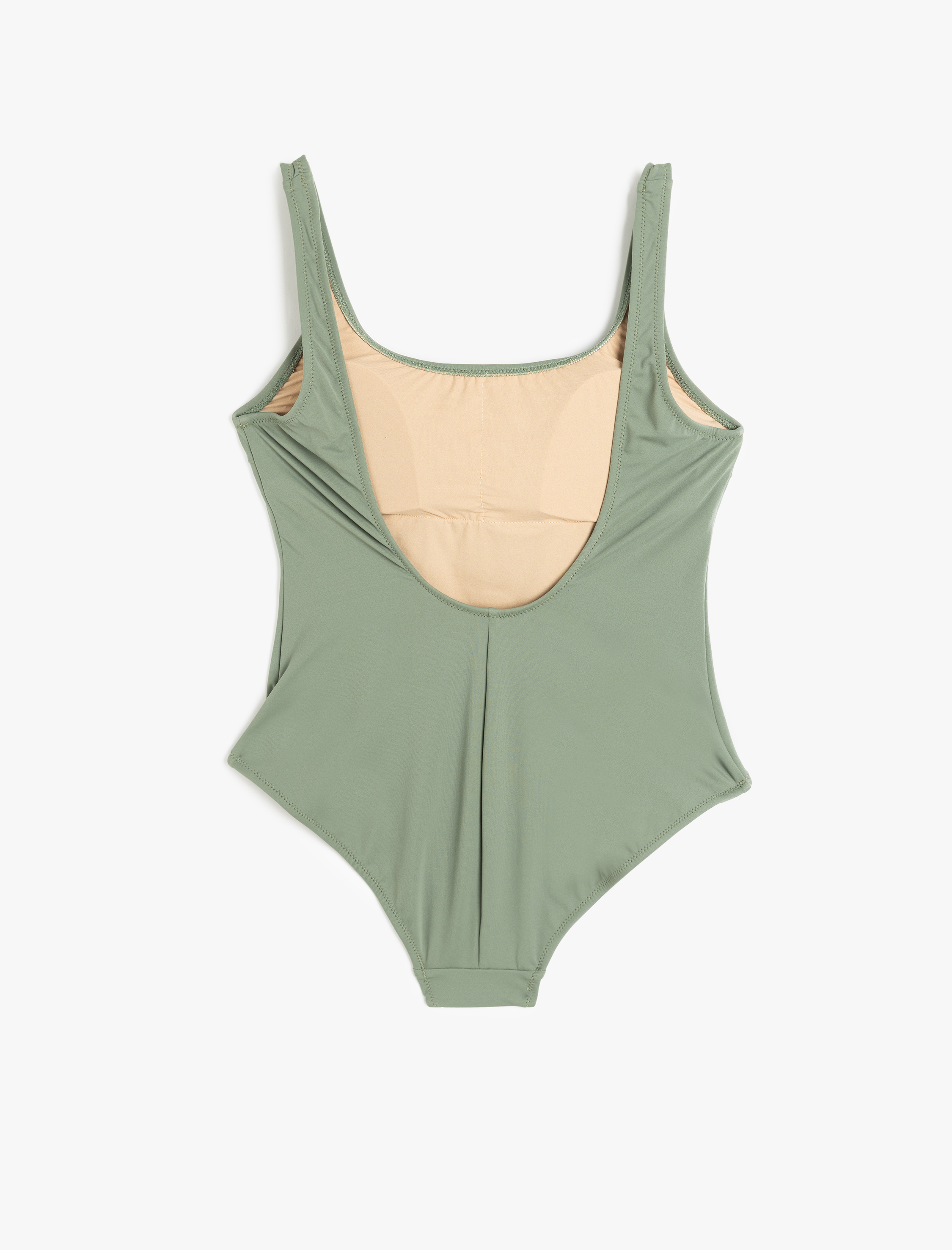   Kalın Askılı U Yaka Fit Mayo