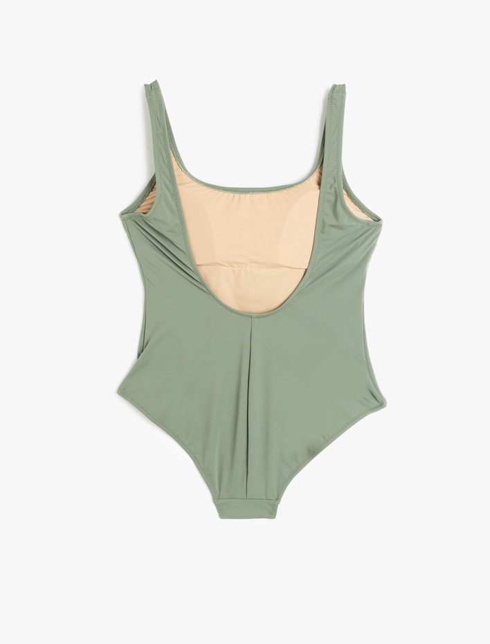  Kalın Askılı U Yaka Fit Mayo