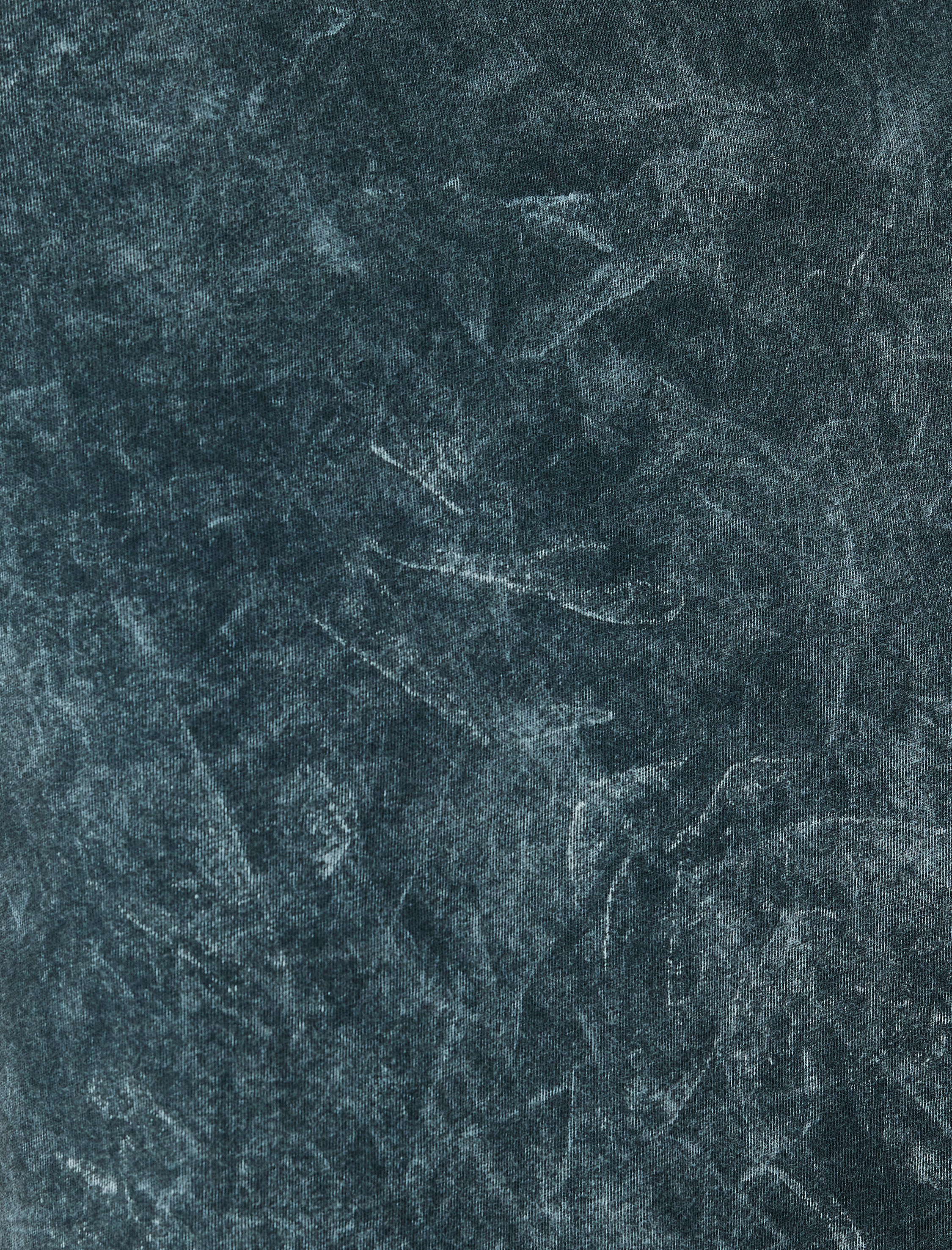   Pamuklu Batik Desenli Kısa Kollu Bisiklet Yaka Tişört