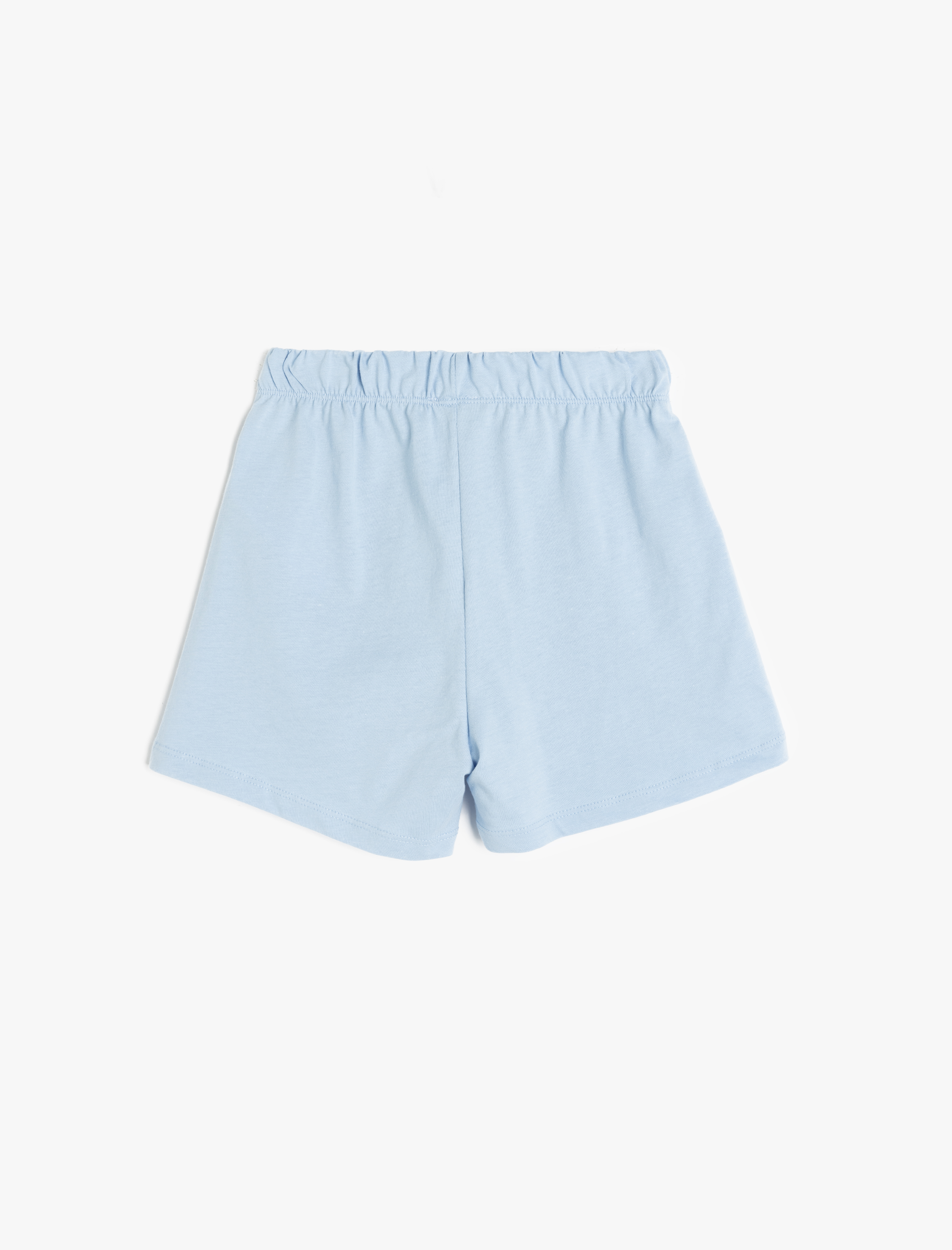  Kız Çocuk Pamuklu Baskılı Kelebek Detaylı Basic Şort