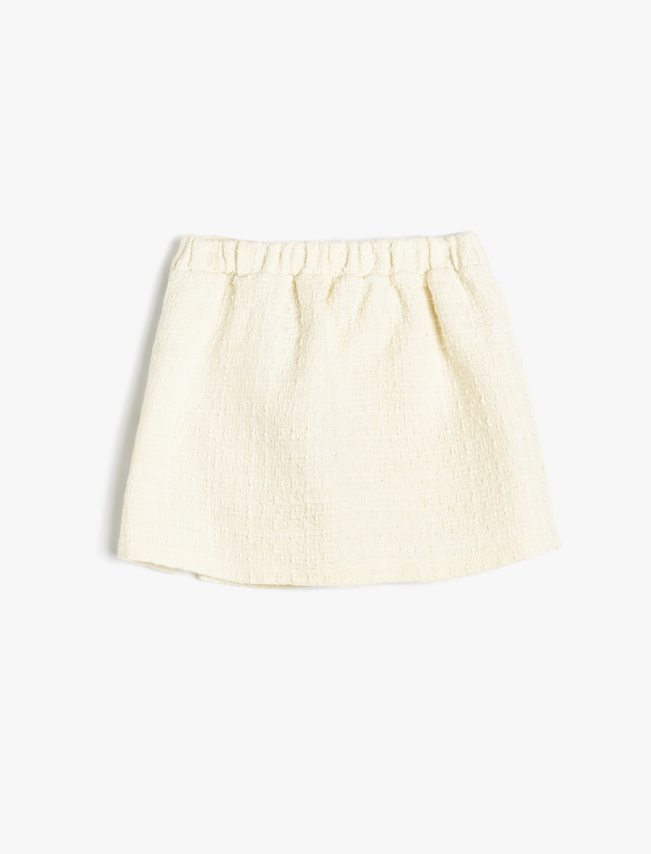  Kız Çocuk Fiyonk Detaylı Yırtmaç Detaylı Tüvit Etek