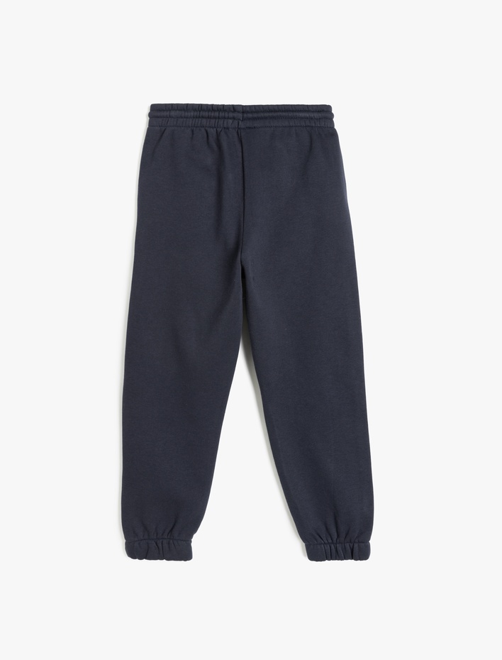 Erkek Çocuk Beli Lastikli Cep Detaylı Şardonlu Basic Jogger Eşofman Altı