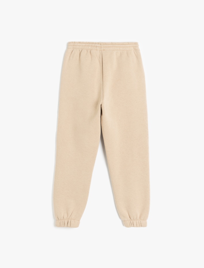 Erkek Çocuk Beli Lastikli Cep Detaylı Şardonlu Basic Jogger Eşofman Altı