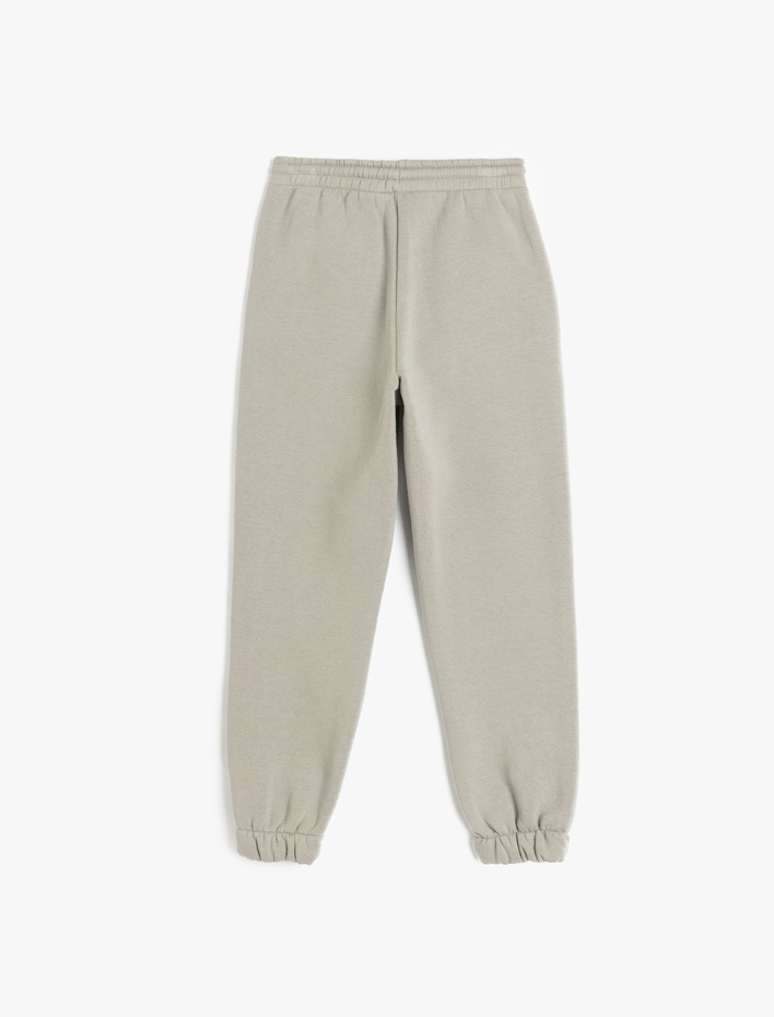 Erkek Çocuk Beli Lastikli Cep Detaylı Şardonlu Basic Jogger Eşofman Altı