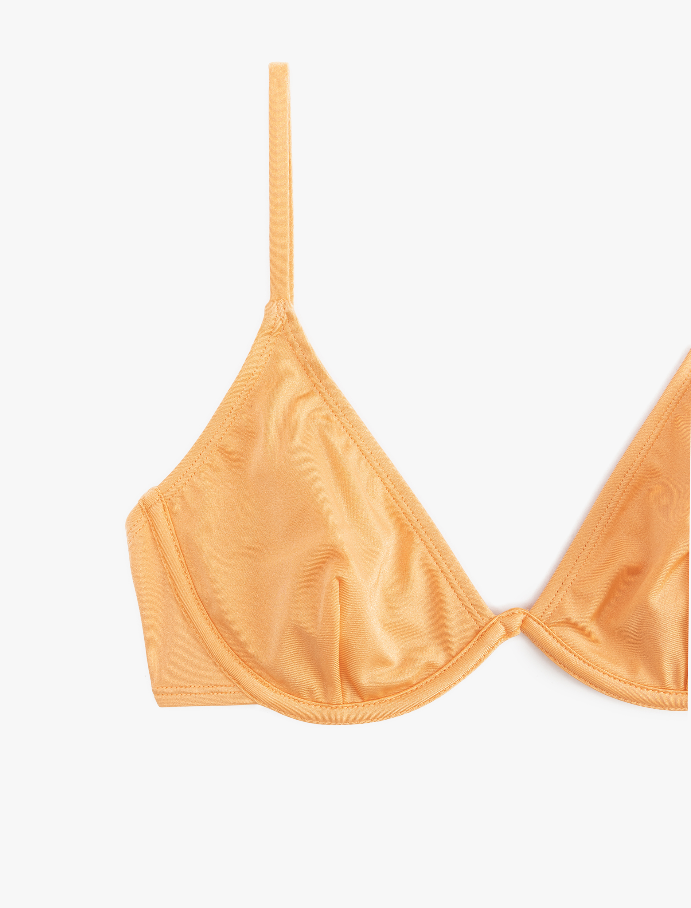   Simli Parlak Balenli Bikini Üstü