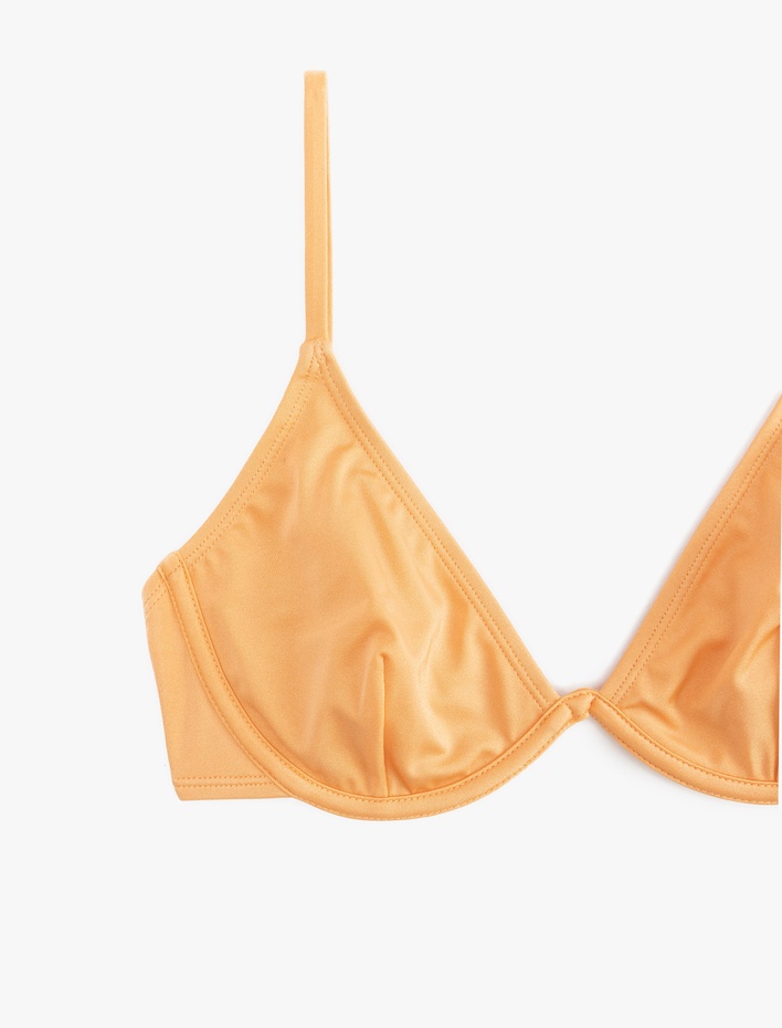  Simli Parlak Balenli Bikini Üstü