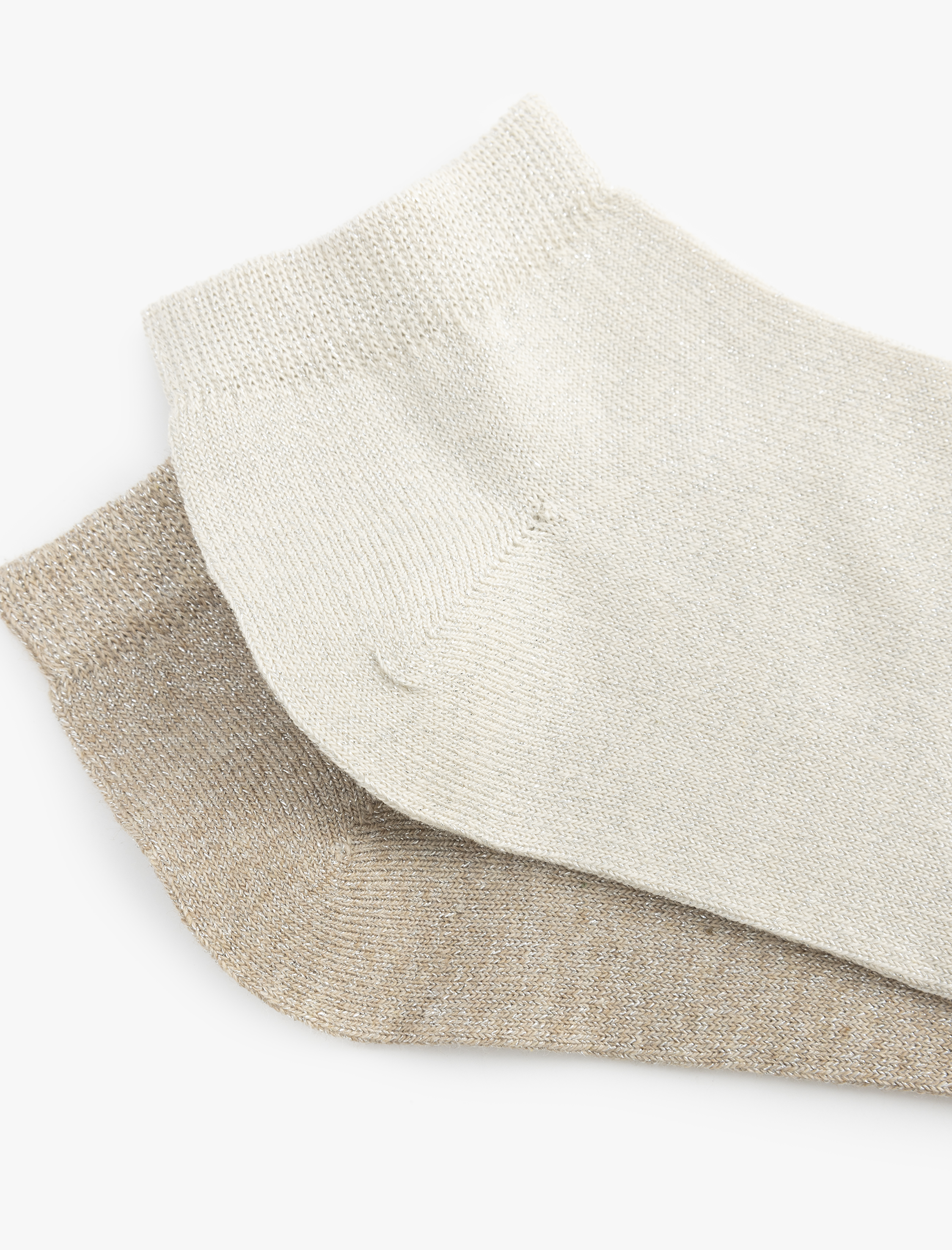  Kadın 2'li Çok Renkli Patik Çorap Seti