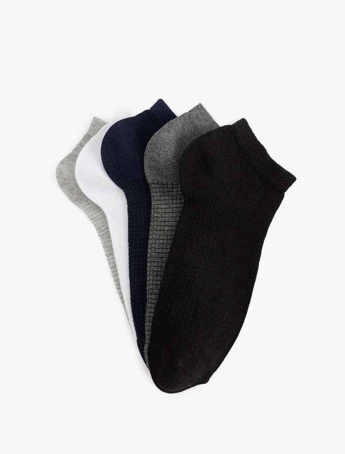 Erkek Pamuklu 5'li Patik Çorap Seti