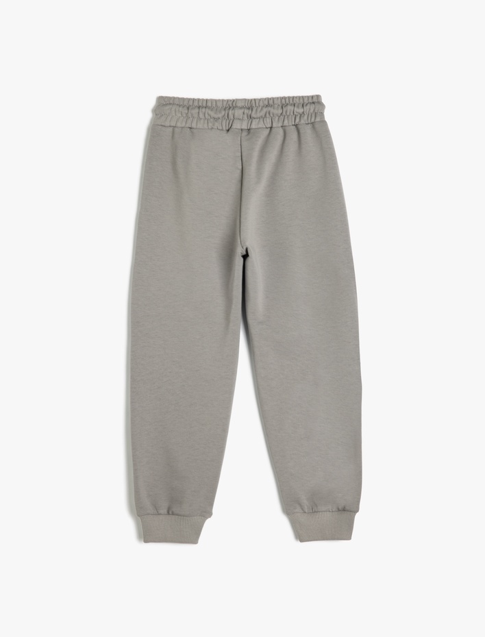 Erkek Çocuk Pamuklu Fermuar Detaylı Jogger Eşofman Altı