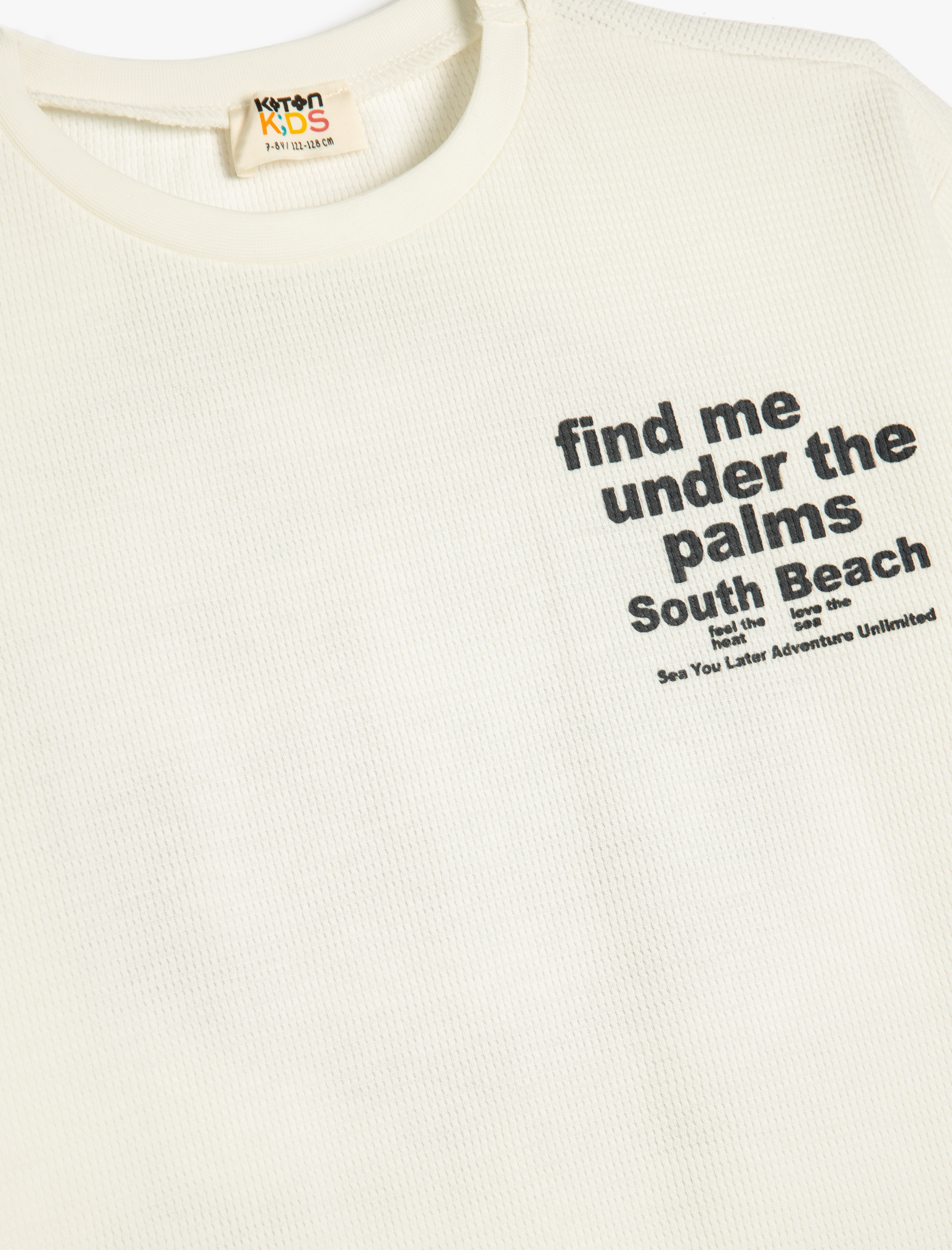  Erkek Çocuk Slogan Baskılı Bisiklet Yaka Kısa Kollu Pamuklu Oversize Tişört