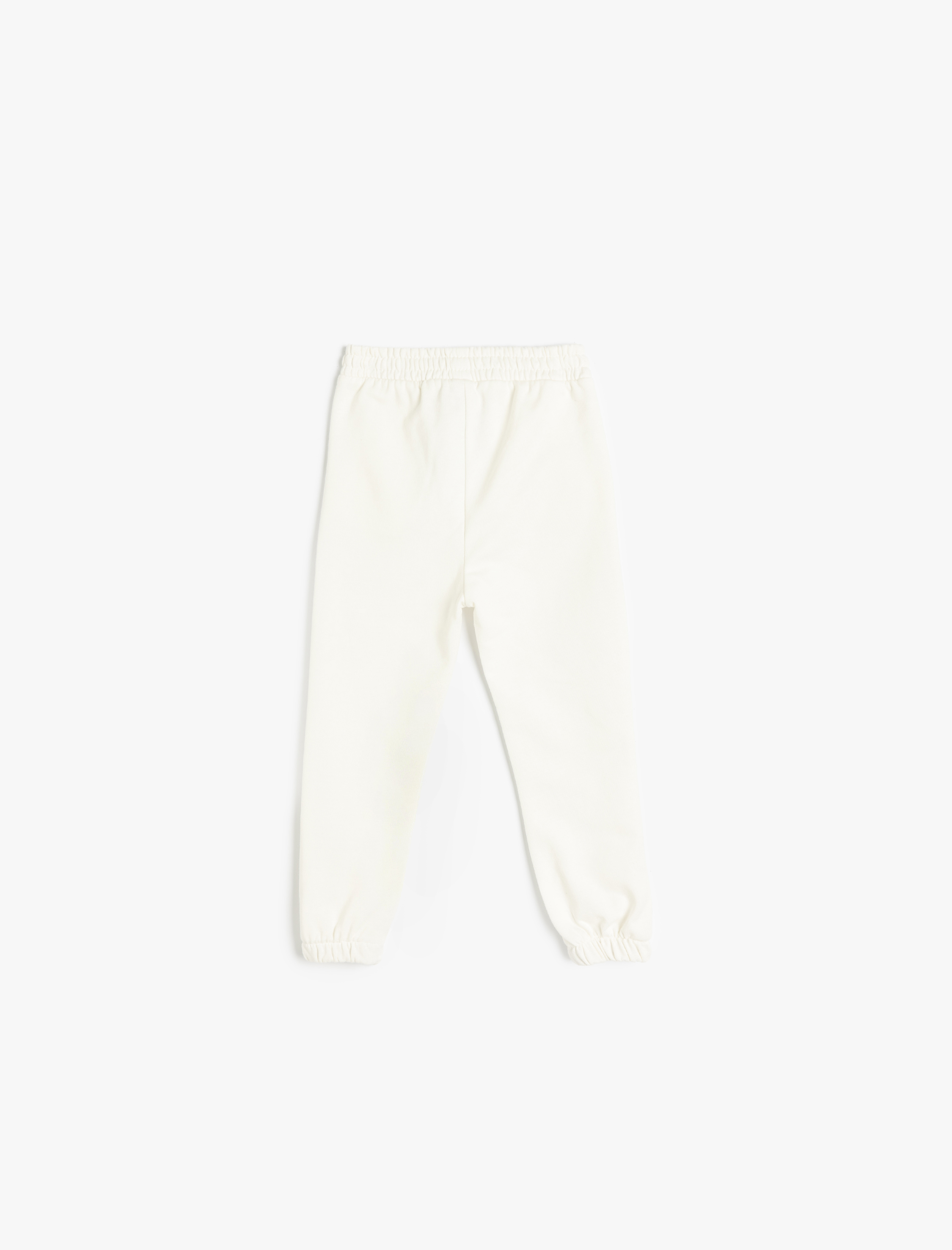  Kız Bebek Pamuklu Cep Detaylı Basic Şardonlu Jogger Eşofman Altı