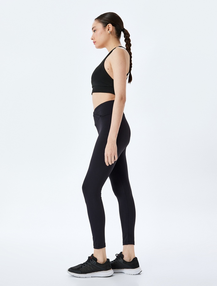  Basic Yüksek Bel Slim Fit Spor Tayt