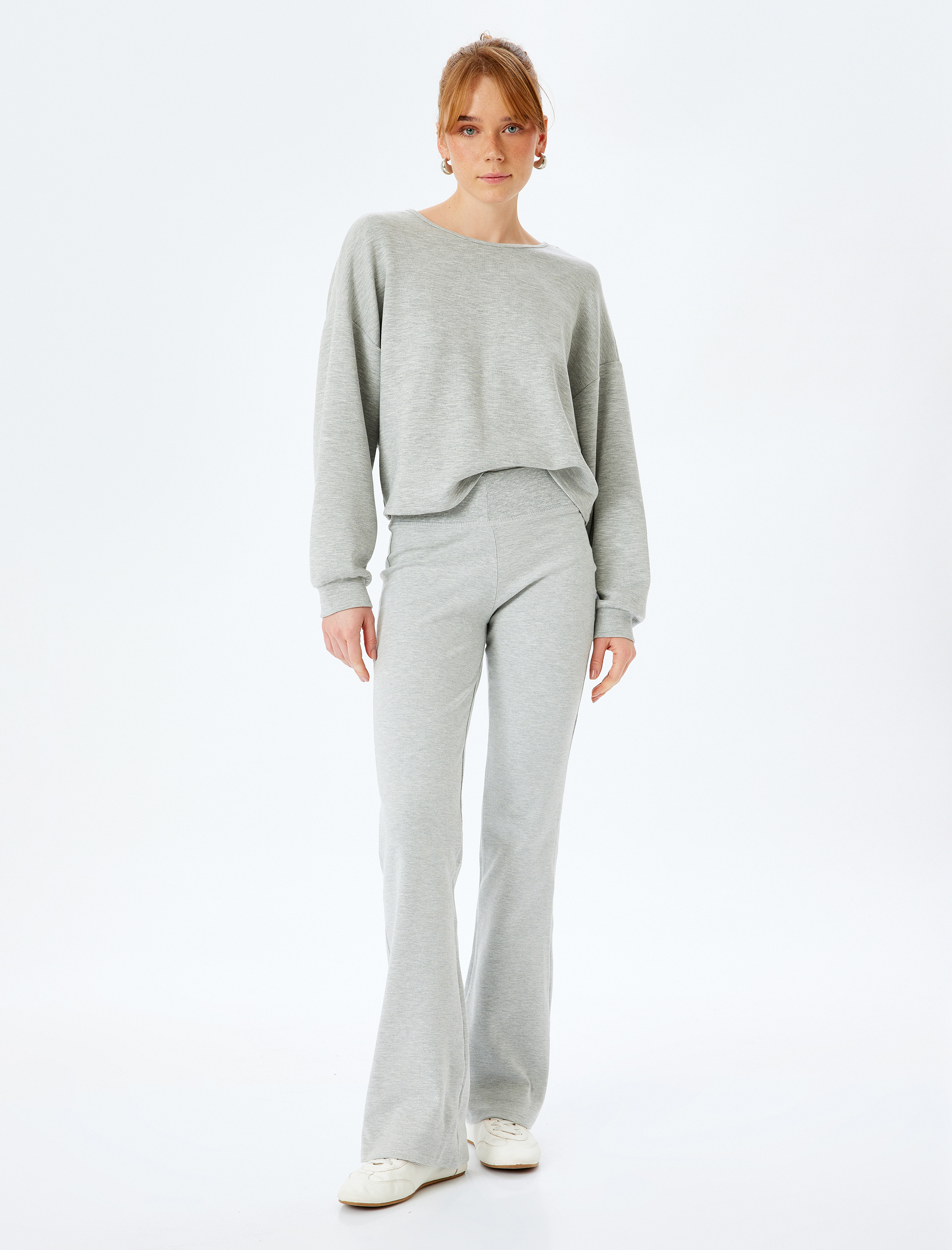   Pamuklu İspanyol Paça Eşofman Altı