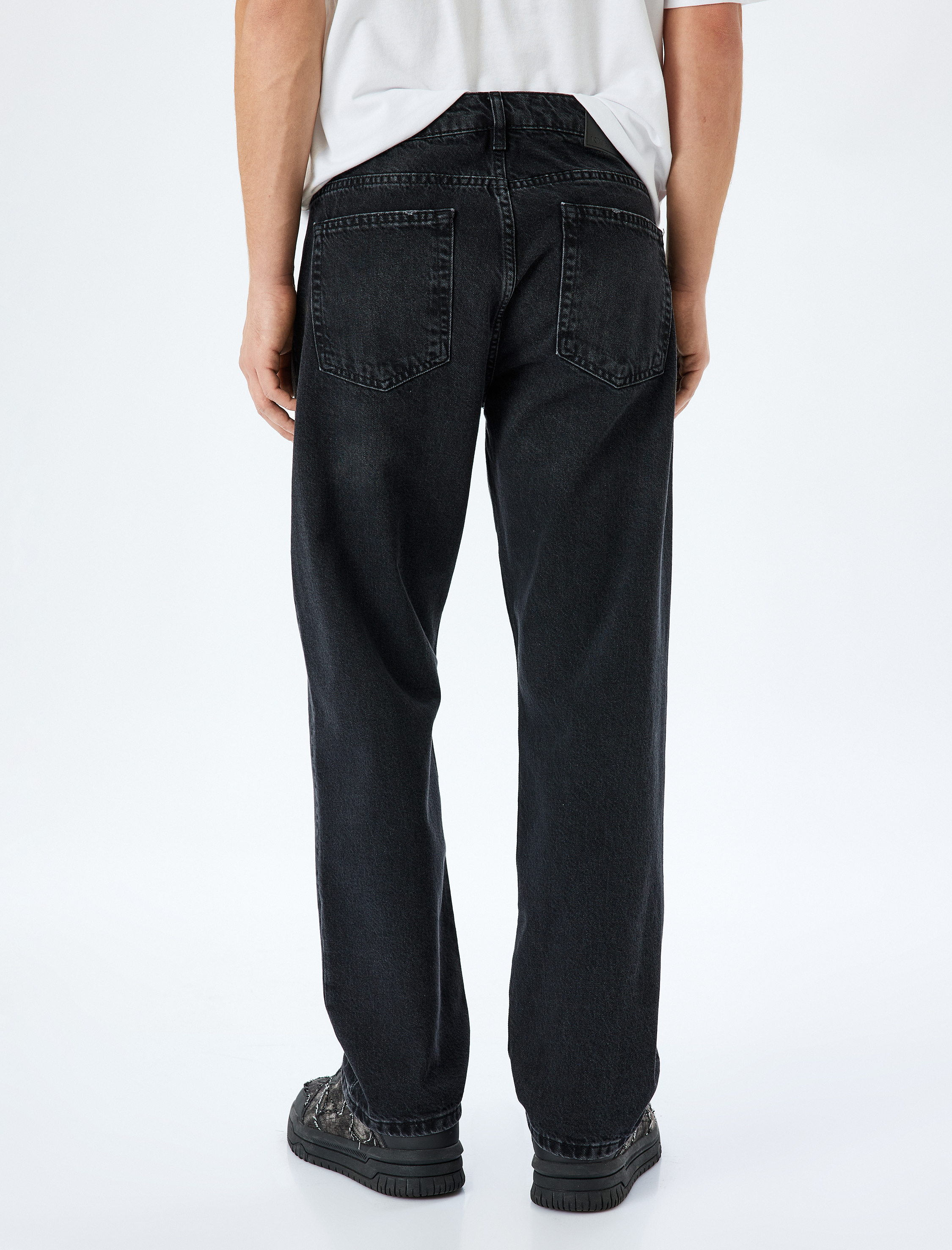   Pamuklu Normal Bel Vintage Straight Fit Jean Pantolon