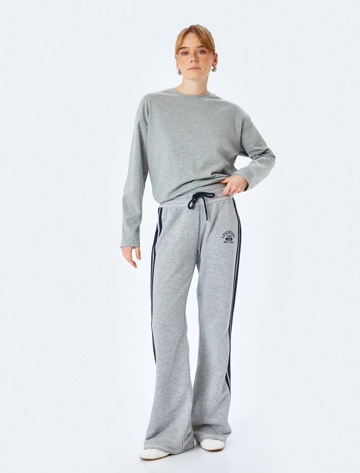  Uzun Kollu Bisiklet Yaka Oversize Tişört