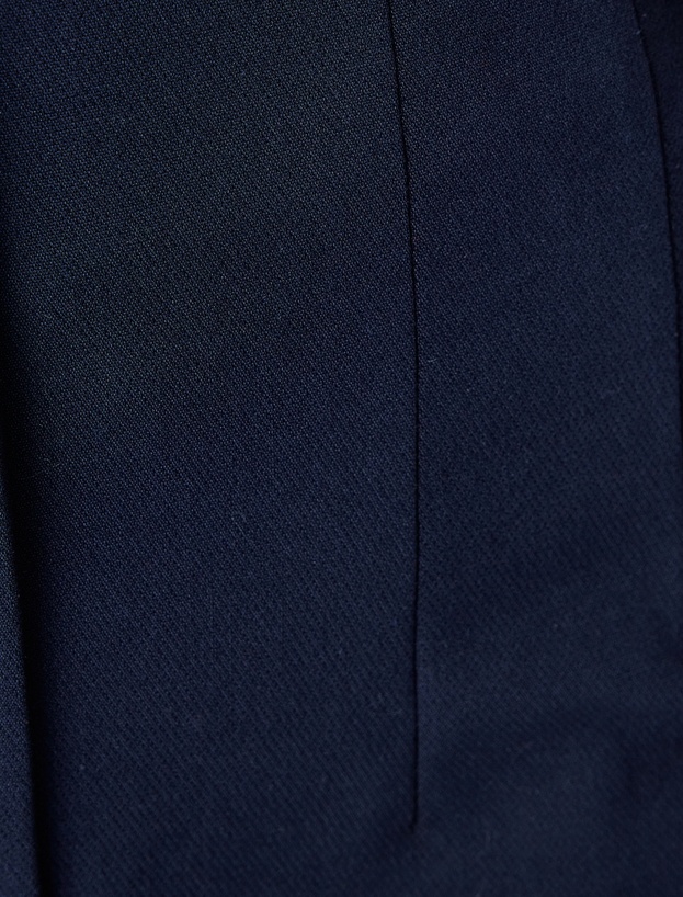 Yüksek Bel Slim Fit Cigarette Kesim Kumaş Pantolon_5