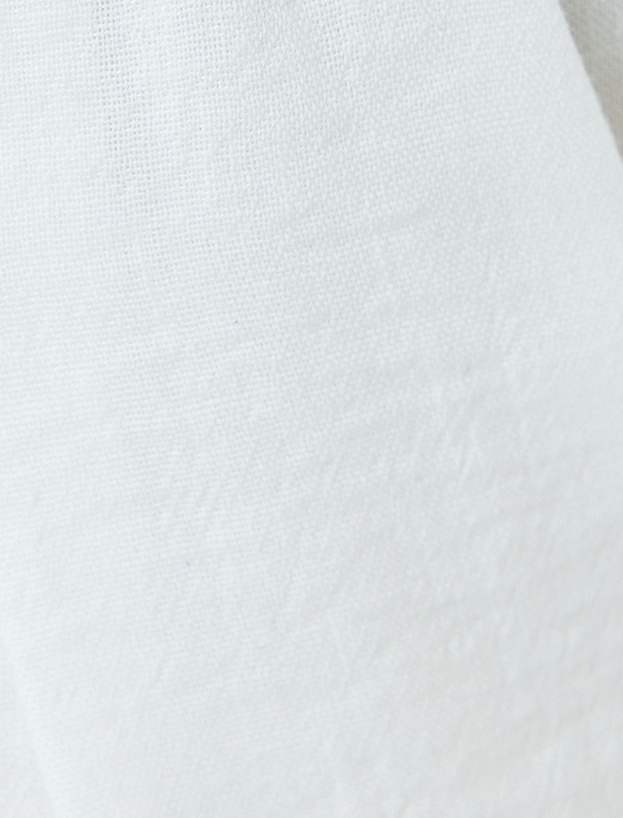 Beli Bağcıklı Cepli Düz Paça Pileli Pantolon_5