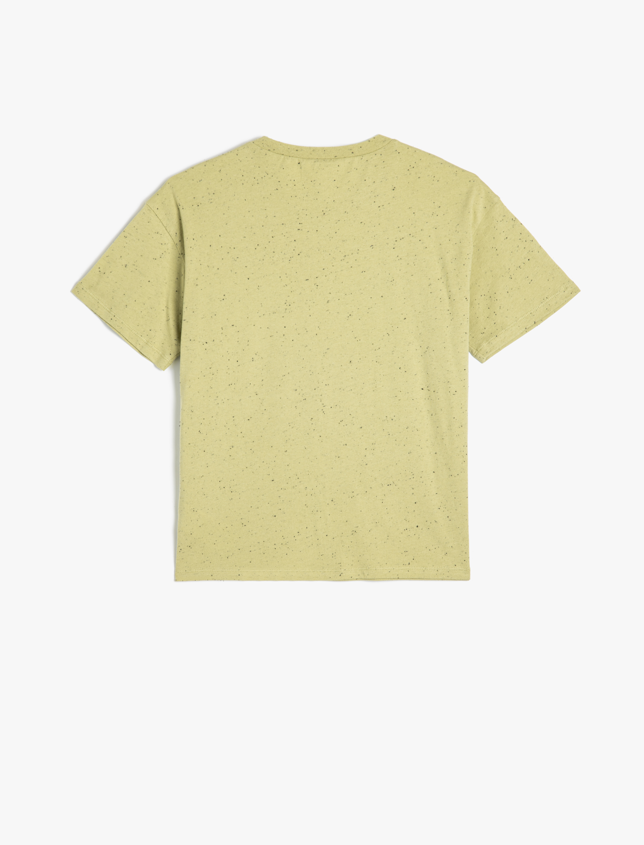  Erkek Çocuk Pamuklu Bisiklet Yaka Kısa Kollu Basic Tişört