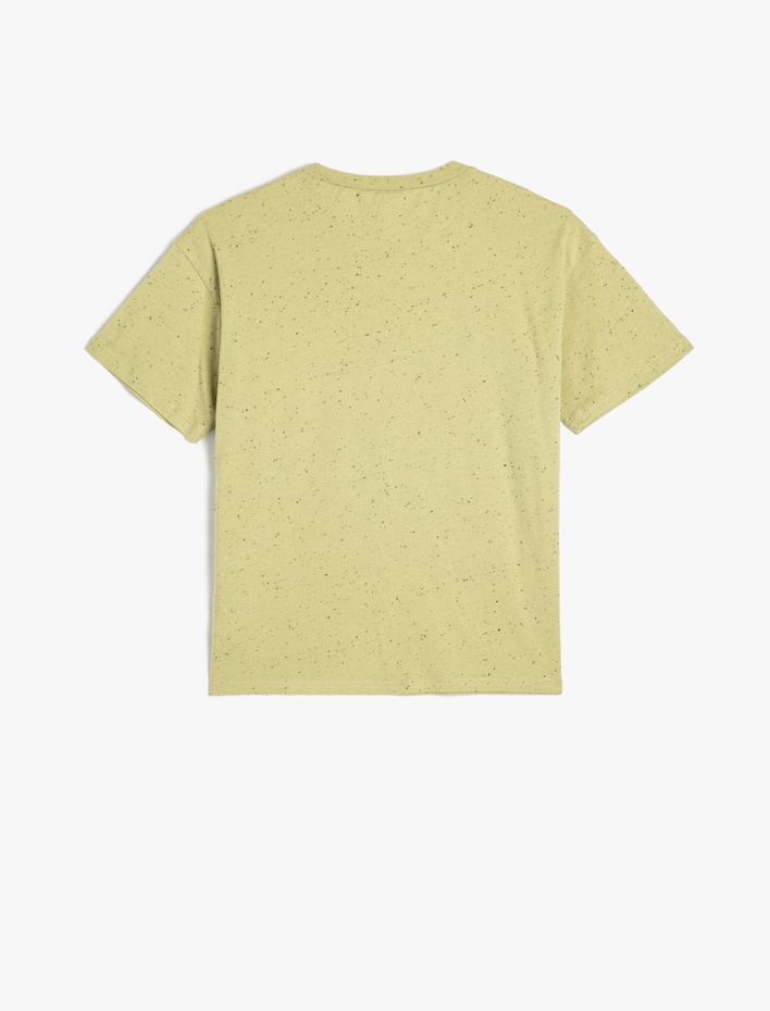 Erkek Çocuk Pamuklu Bisiklet Yaka Kısa Kollu Basic Tişört