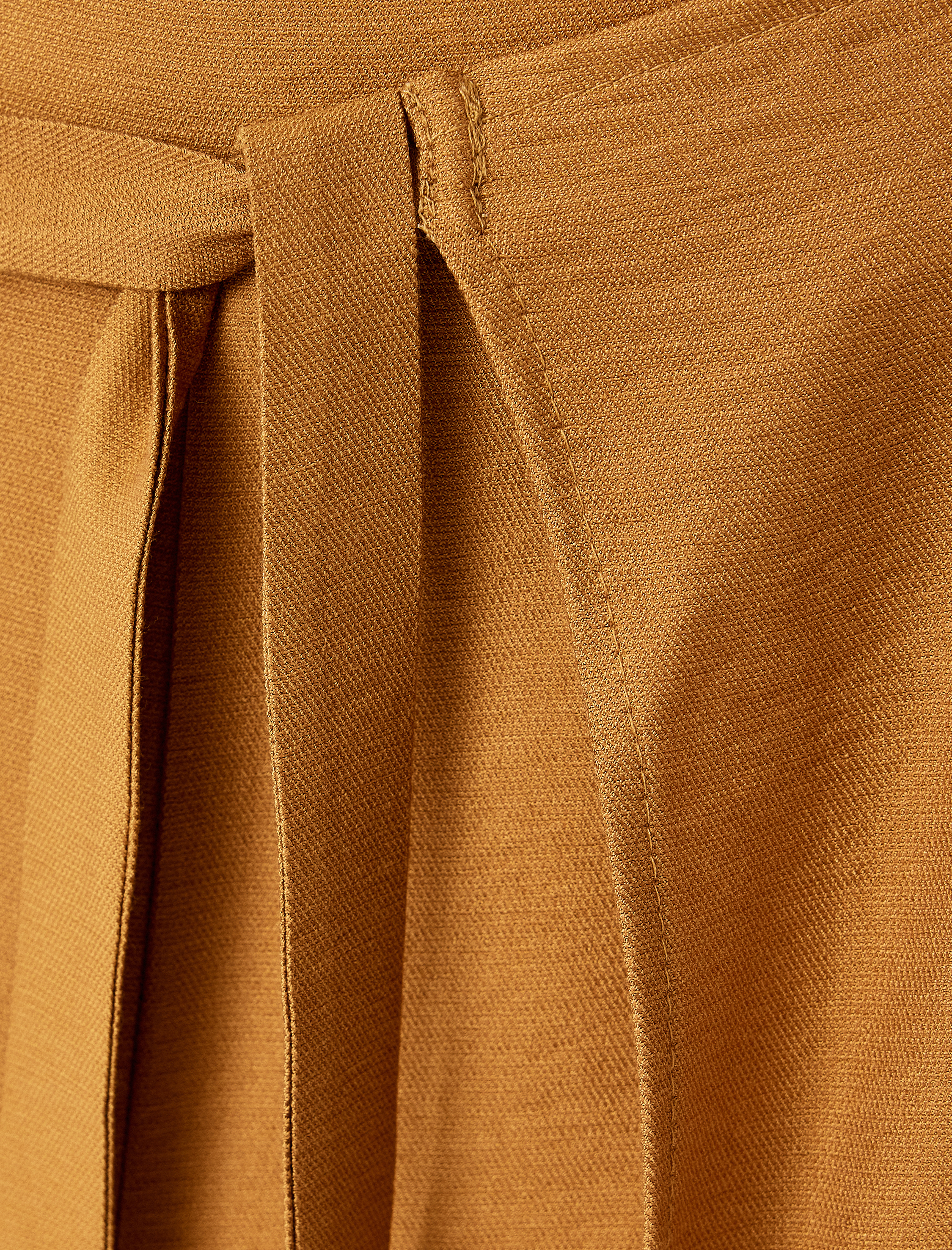   Kruvaze Yanları Kapak Detaylı Bağlamalı Bol Paça Viskon Pantolon