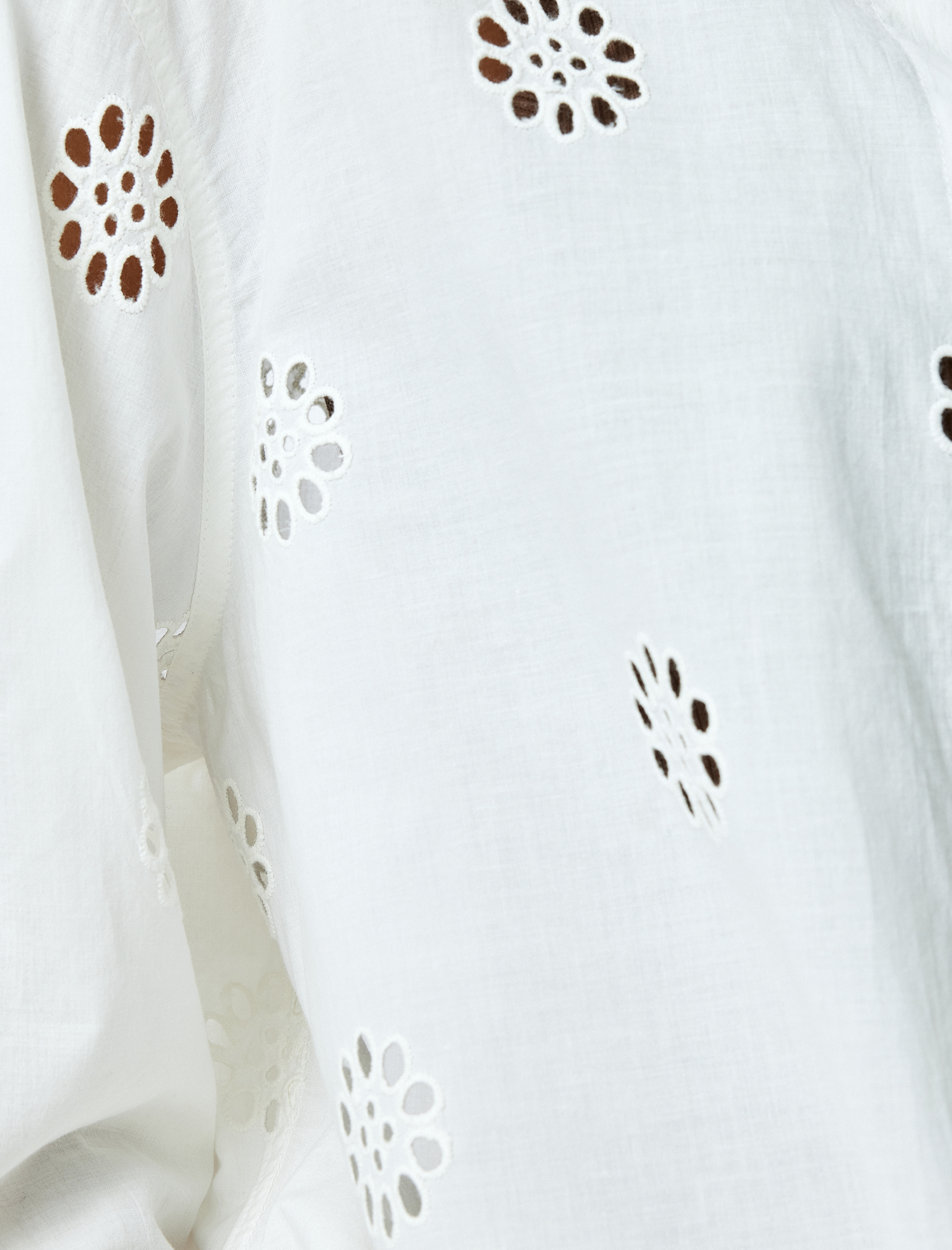   Pamuklu Rahat Kalıp 3/4 Kol Gömlek Yaka Uzun Fistolu Tunik