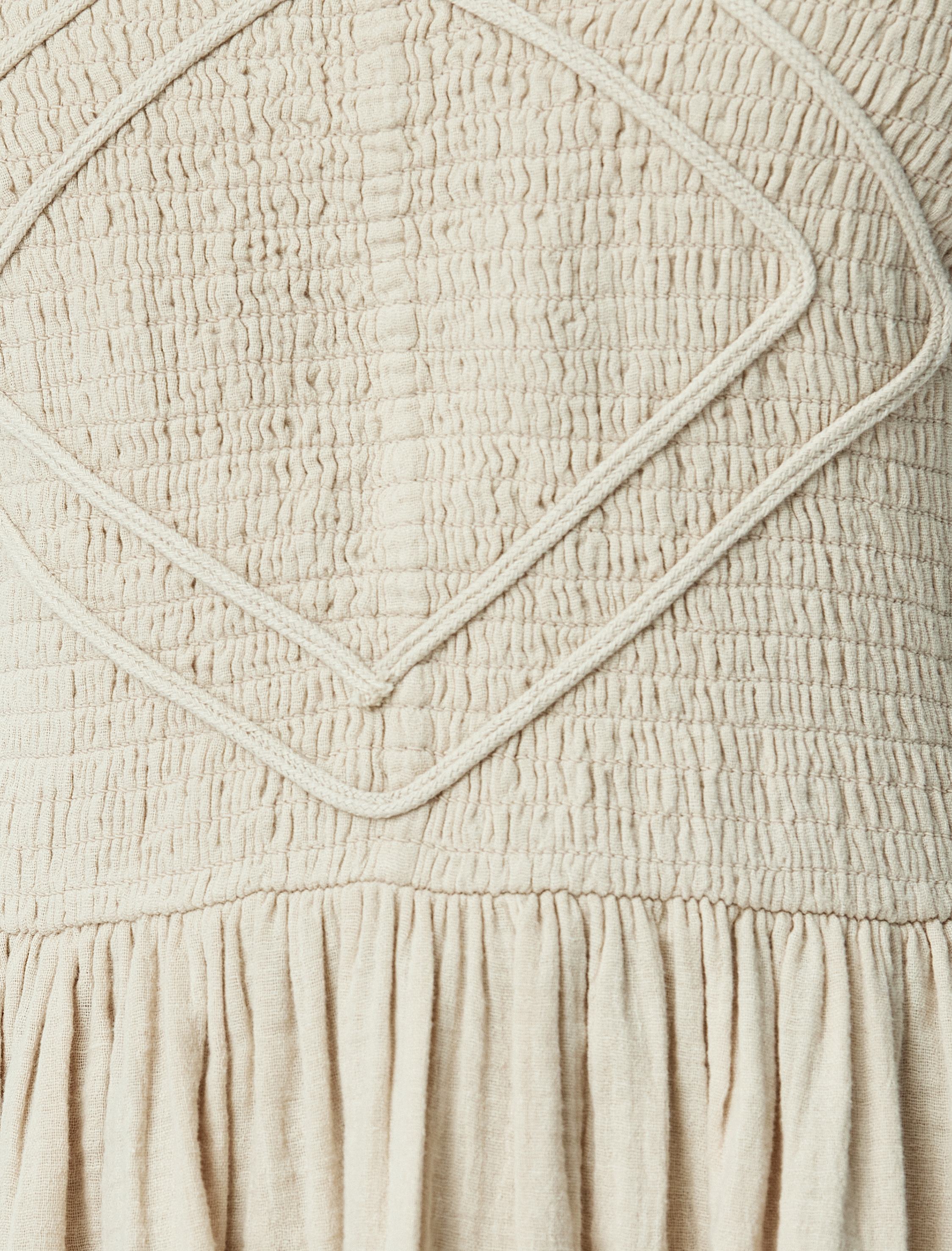   Pamuklu Arkası Pencere Detaylı Gipeli Midi Boy Straplez Elbise