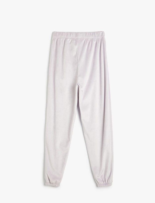Rahat Kalıp Jogger Kadife Pijama Altı_1