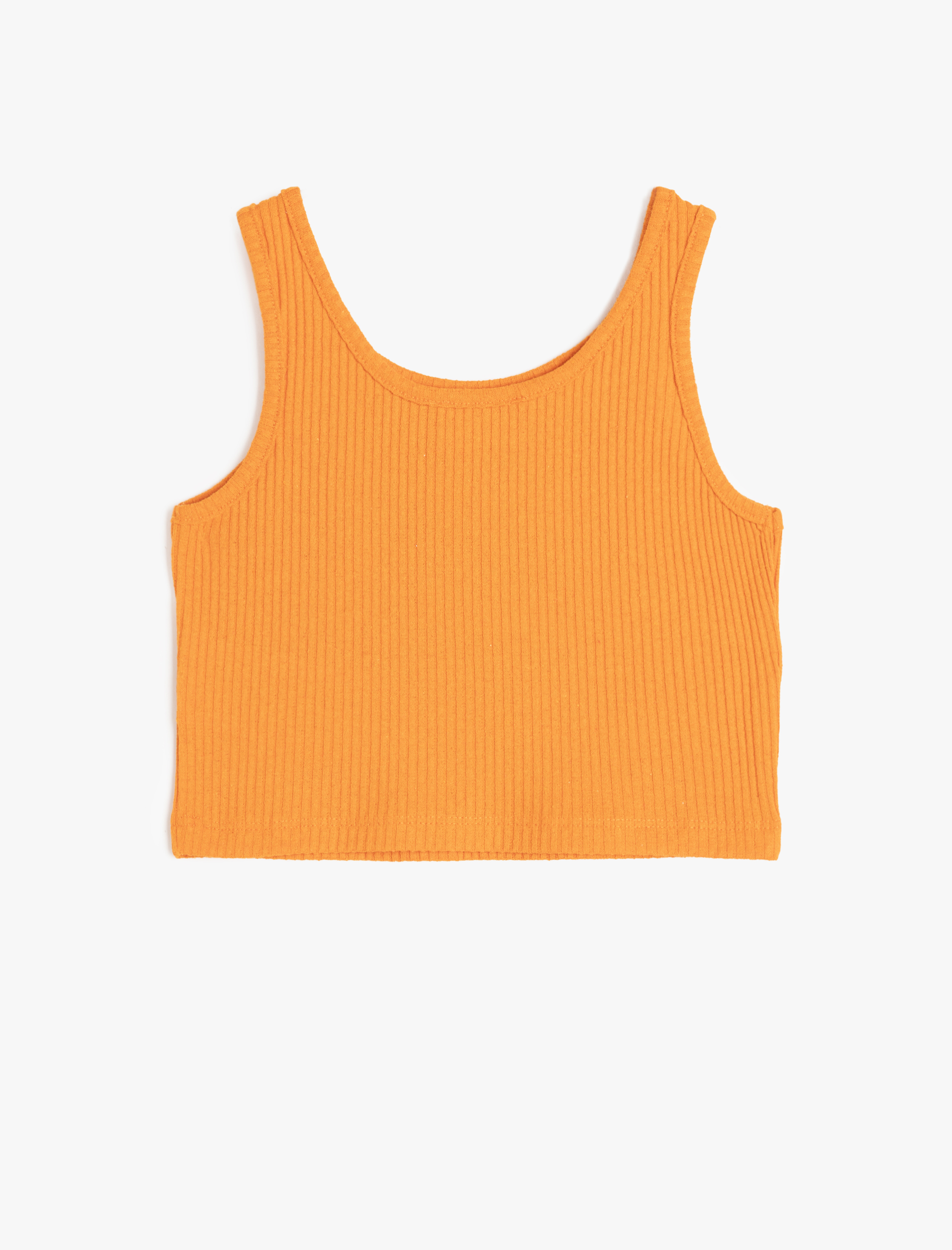  Kız Çocuk Slogan Baskılı Ribanalı Askılı Atlet