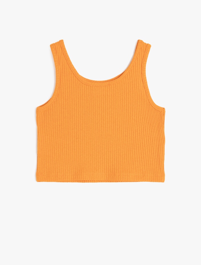 Kız Çocuk Slogan Baskılı Ribanalı Askılı Atlet