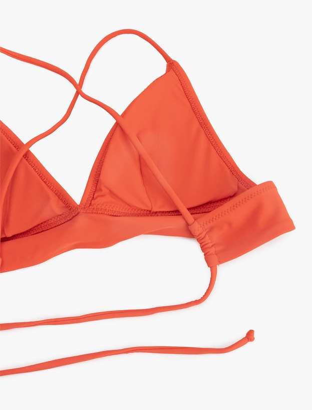 Bağlama Detaylı Arkası Çapraz Askılı Bralet Bikini Üstü_1