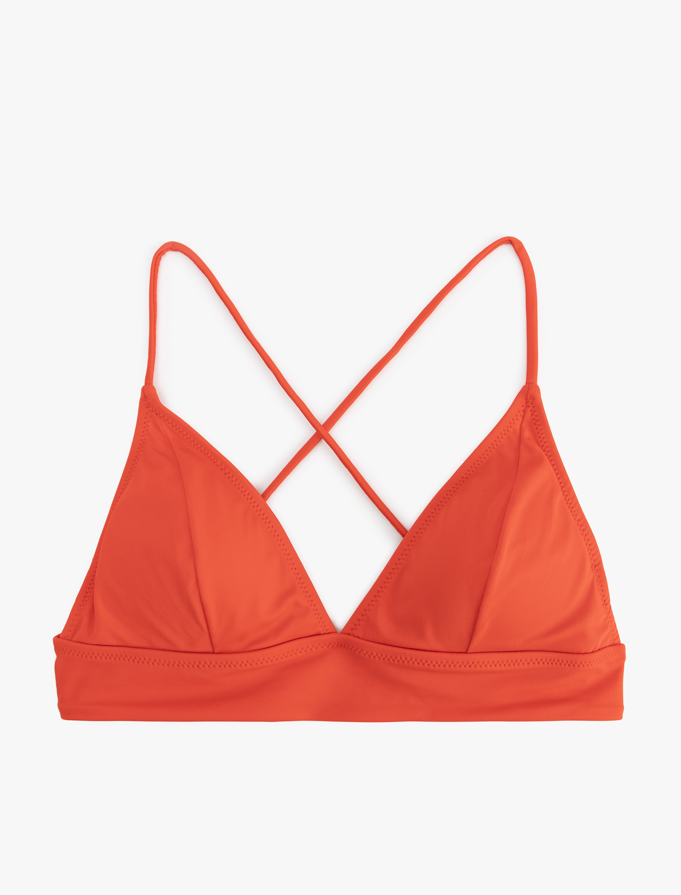 Koton Kadın Bağlama Detaylı Arkası Çapraz Askılı Bralet Bikini Üstü -1