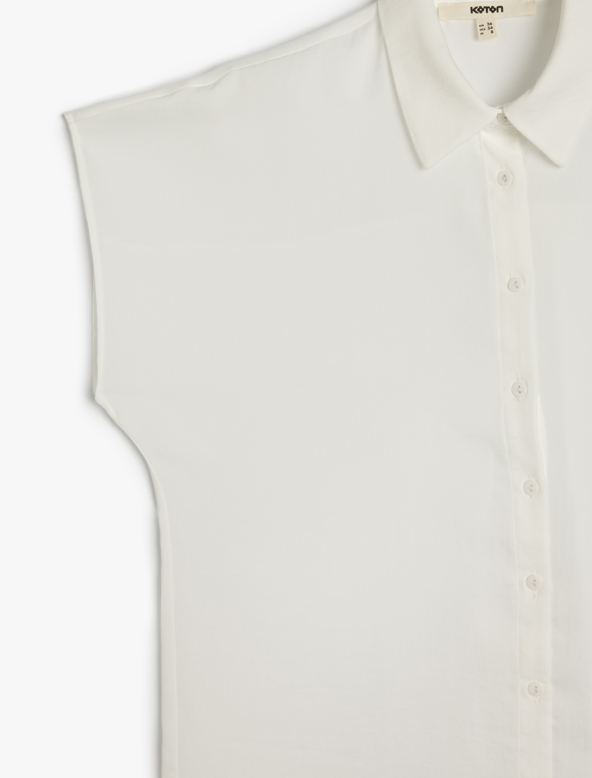   Klasik Yaka Düğmeli Kolsuz Gömlek