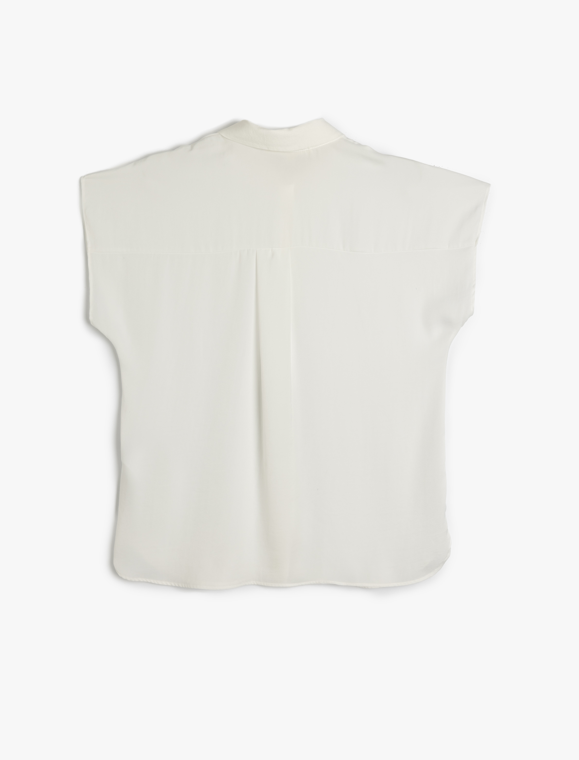   Klasik Yaka Düğmeli Kolsuz Gömlek