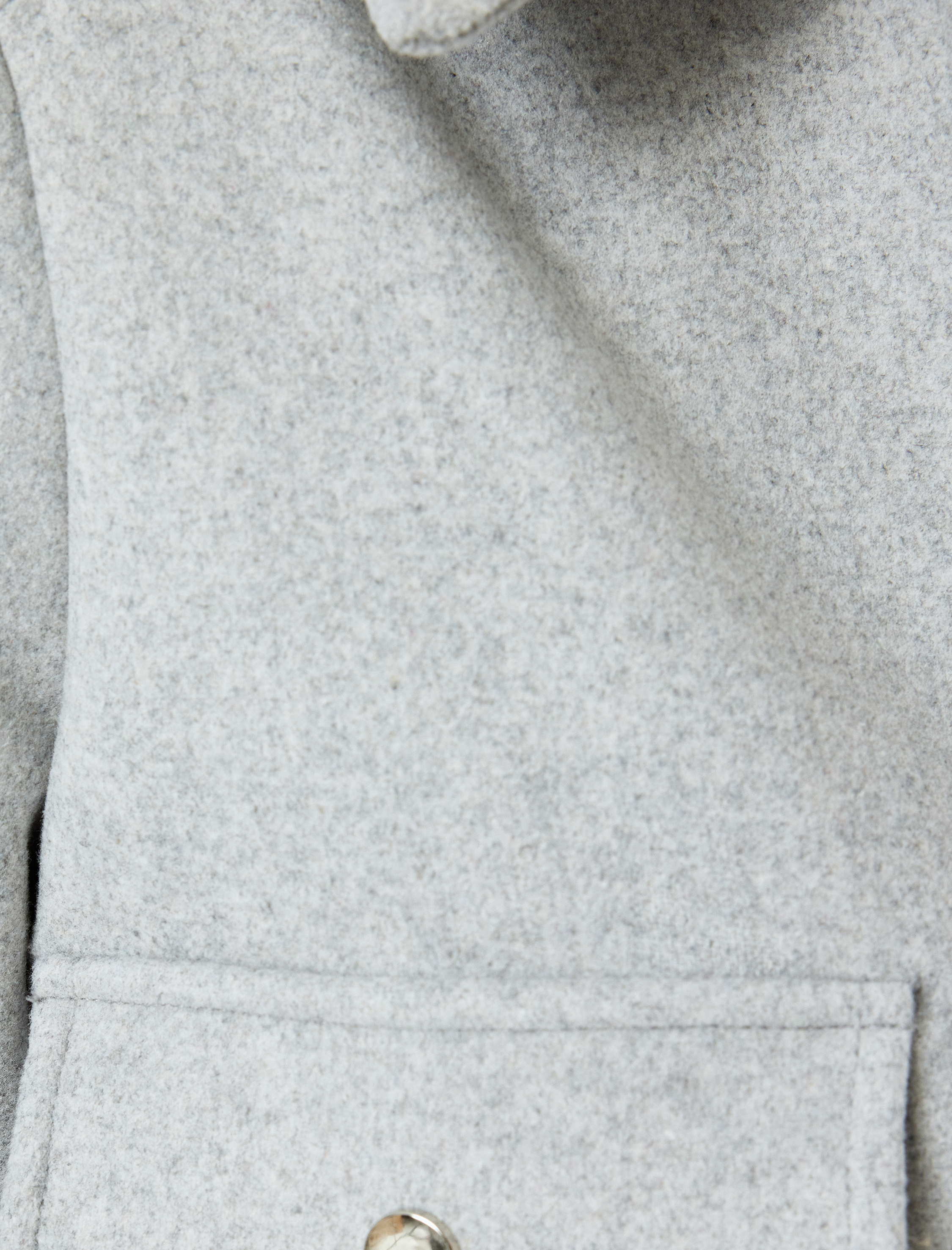   Uzun Kollu Fermuar Detaylı Crop Ceket