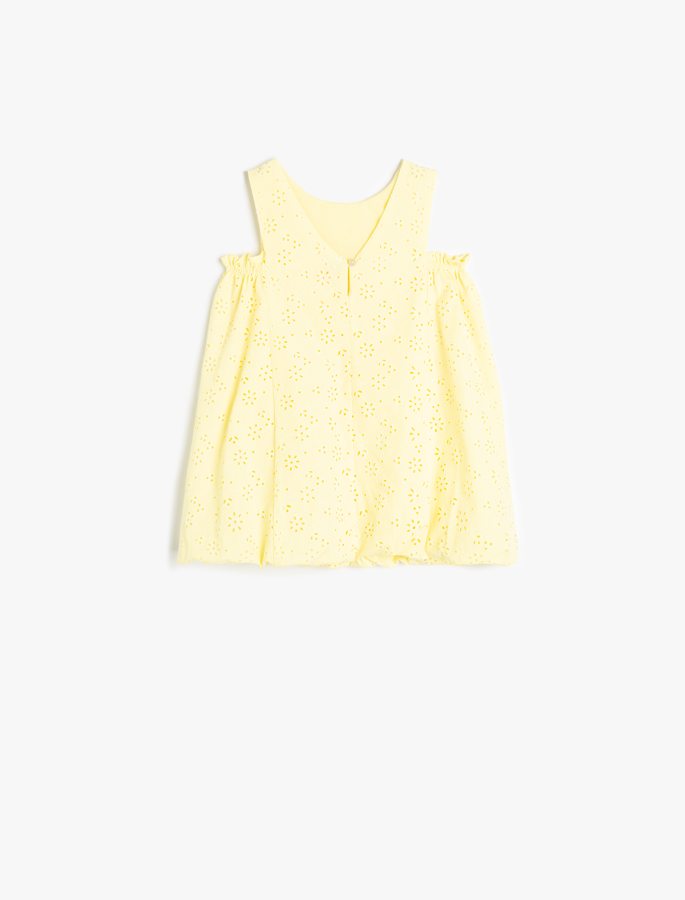  Kız Bebek Pamuklu Askılı A Kesim Çiçekli Elbise